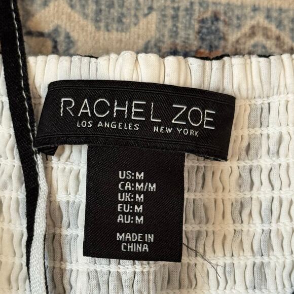 Rachel Zoe Geometric MIDI Dress Black & White Women’s Size Medium - Picture 10 of 12